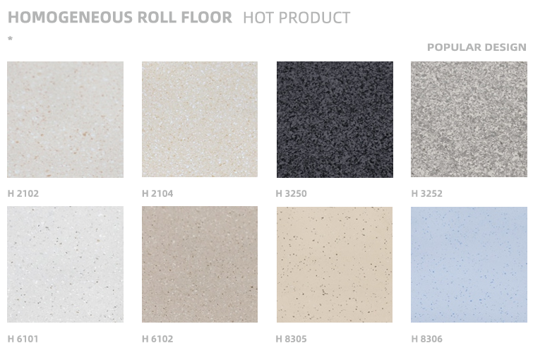 Homogeneous roll floor